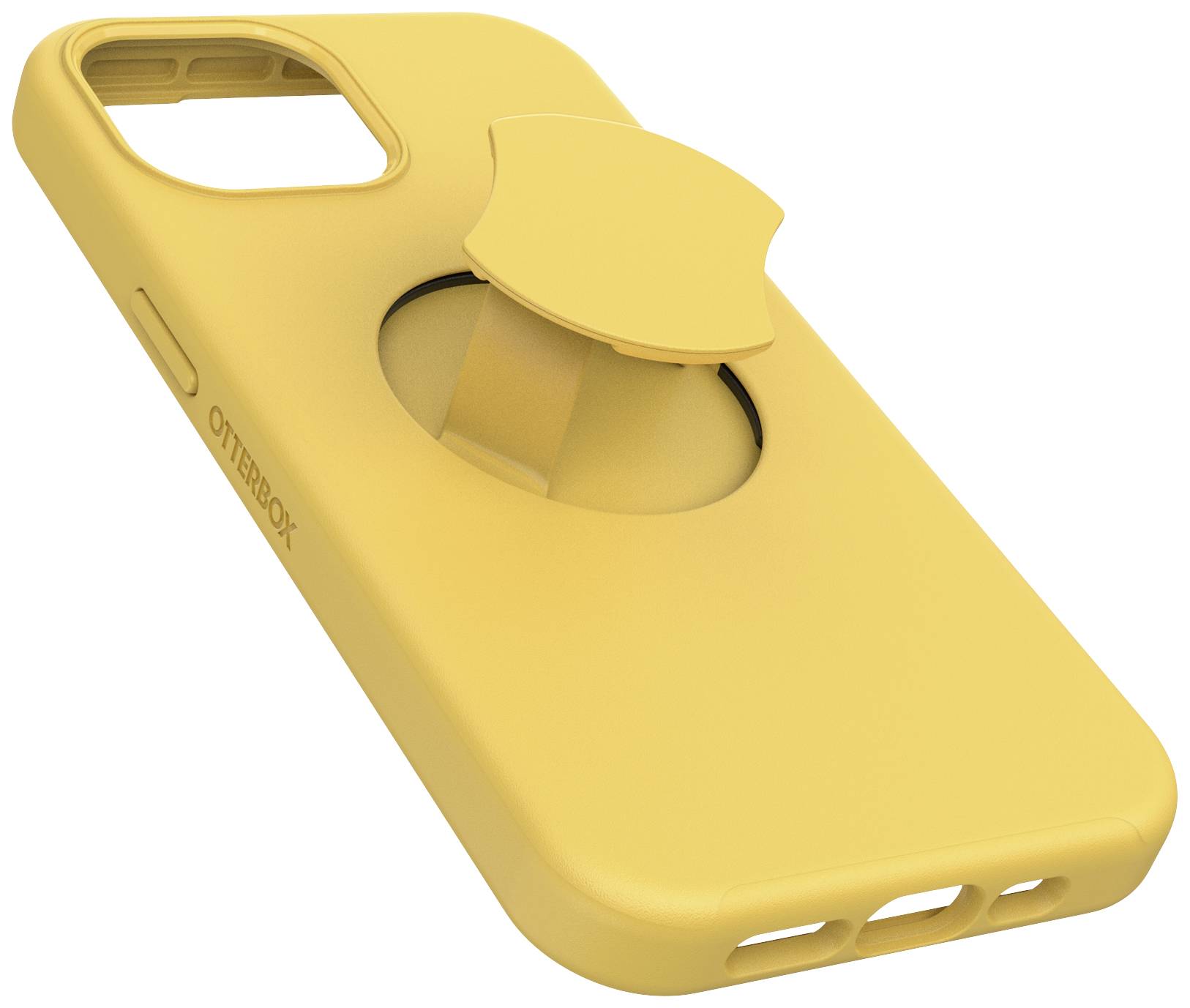 Otterbox OtterGrip Symmetry Backcover Apple iPhone 15, iPhone 14, iPhone 13 Gelb MagSafe kompatibel, integrierter Handygriff 77-93203