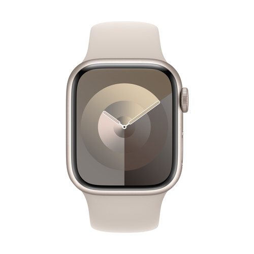 Apple Watch Series 9 GPS 41mm Aluminiumgehäuse Sport Band Starlight M/L
