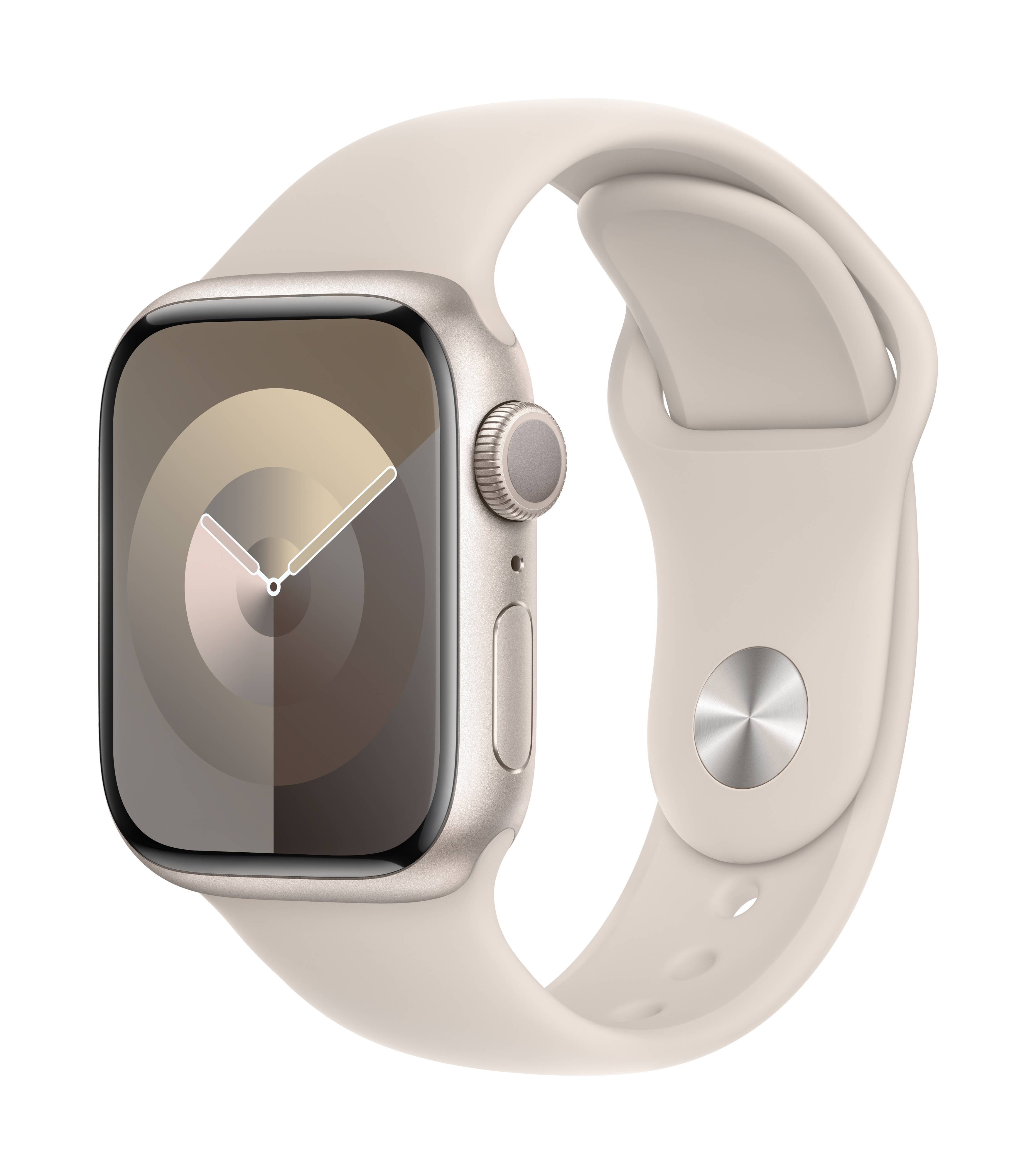 Apple Watch Series 9 GPS 41 mm Aluminiumgehäuse Sport Band Starlight M/L