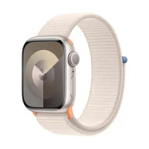Apple Watch Series 9 GPS 41 mm Aluminiumgehäuse Sport Loop Starlight Apple Watch Series 9 GPS 41 mm Aluminiumgehäuse Sport Loop Starlight