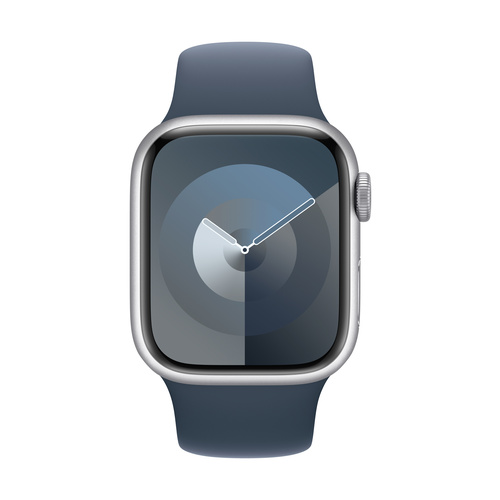 Apple Watch Series 9 GPS 41 mm Aluminiumgehäuse Sport Band Storm Blue S/M
