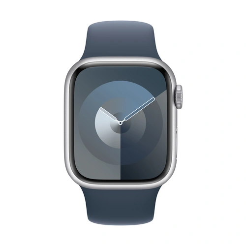 Apple Watch Series 9 GPS 41 mm Aluminiumgehäuse Sport Band Storm Blue M/L Apple Watch Series 9 GPS 41 mm Aluminiumgehäuse Sport Band Storm Blue M/L