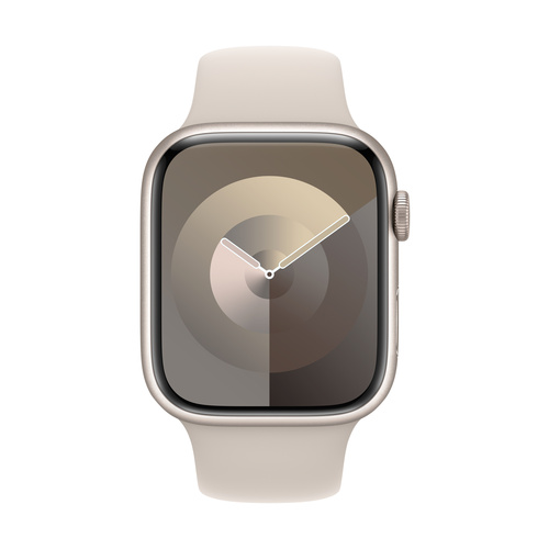 Apple Watch Series 9 GPS 45mm Aluminiumgehäuse Sport Band Starlight S/M