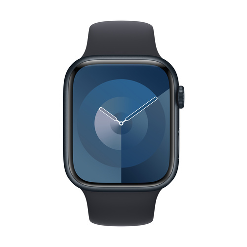 Apple Watch Series 9 GPS 45 mm Aluminiumgehäuse Sport Band Midnight S/M