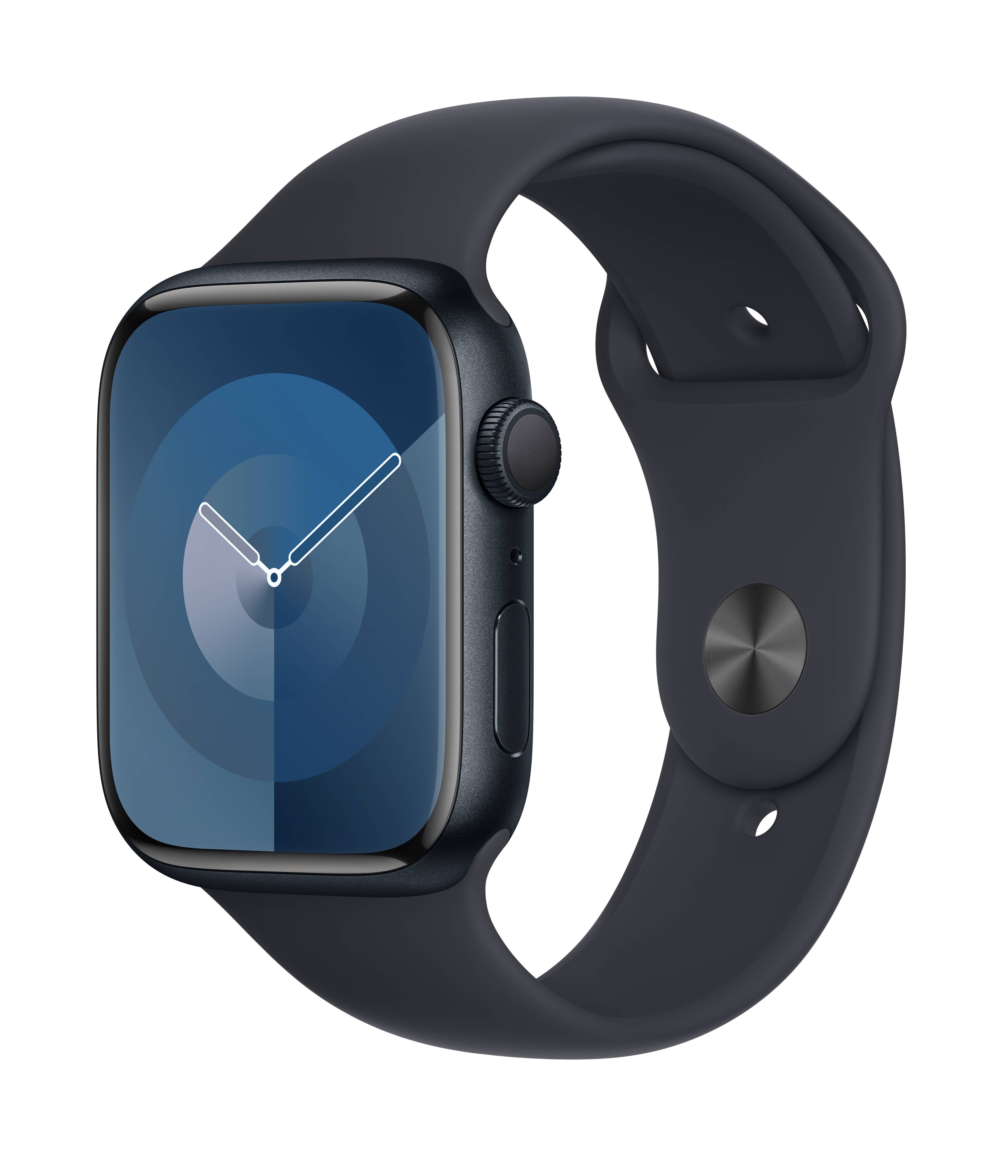 Apple Watch Series 9 GPS 45 mm Aluminiumgehäuse Sport Band Midnight M/L