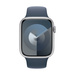 Apple Watch Series 9 GPS 45mm Aluminiumgehäuse Sport Band Storm Blue S/M