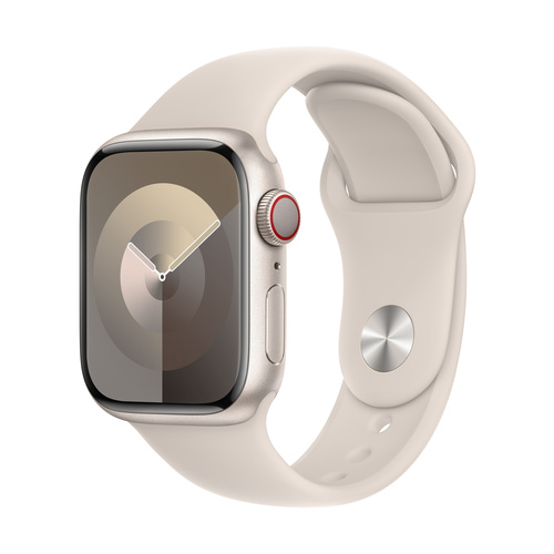 Apple Watch Series 9 GPS + Cellular 41mm Aluminiumgehäuse Sport Band Starlight S/M