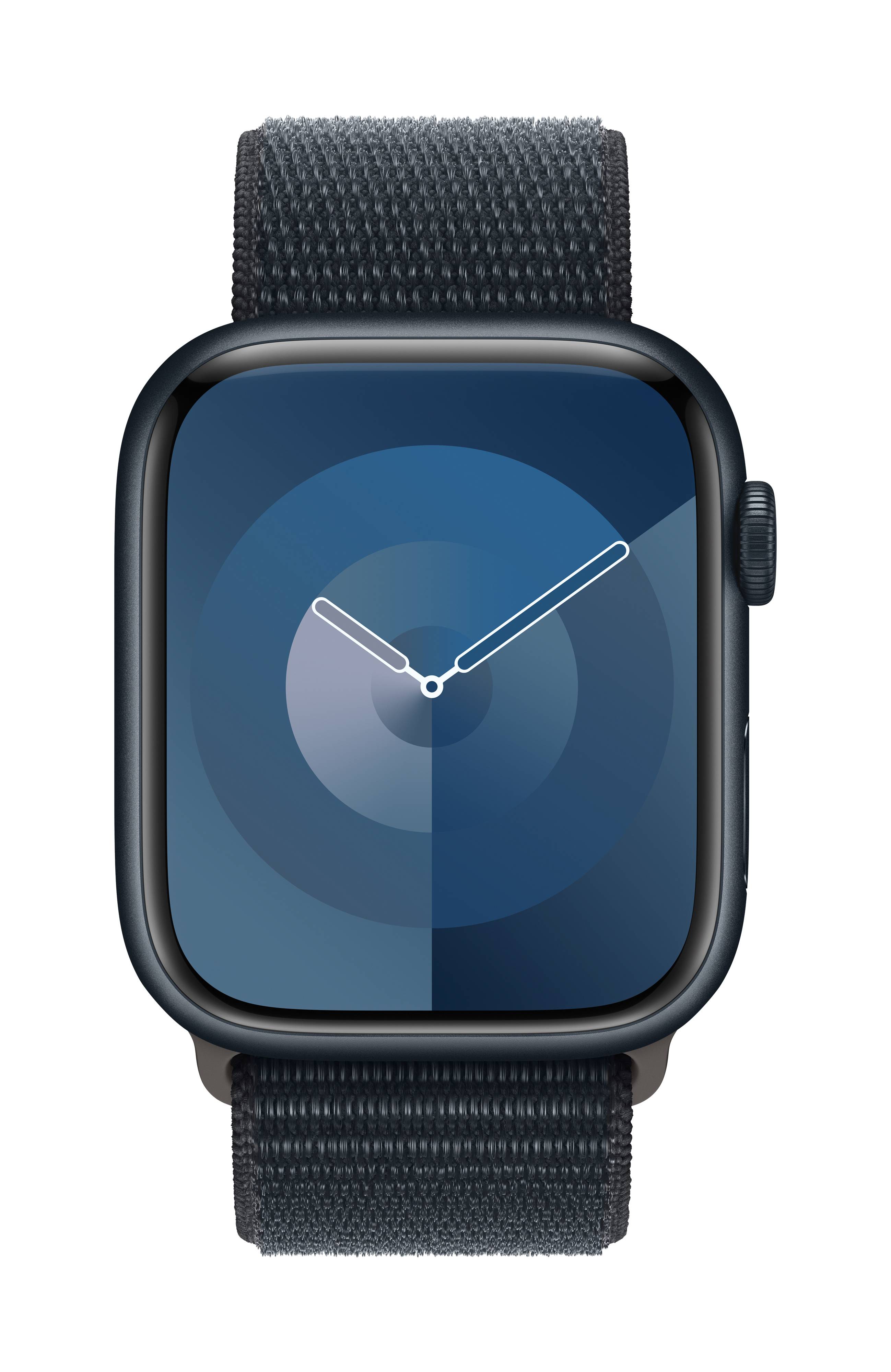Apple Watch Series 9 GPS + Cellular 45 mm Aluminiumgehäuse Sport Loop Midnight