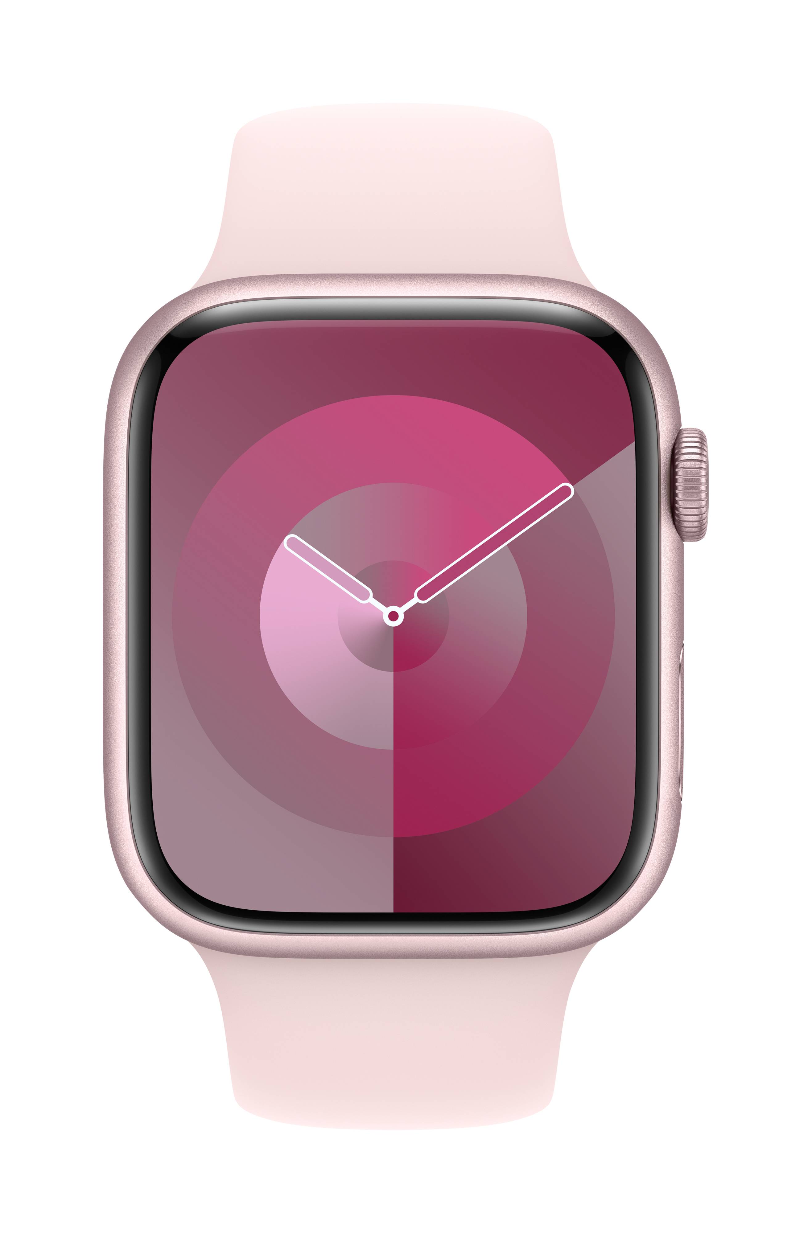 Apple Watch Series 9 GPS + Cellular 45 mm Aluminiumgehäuse Sport Band Light-Pink M/L