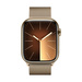 Apple Watch Series 9 GPS + Cellular 45mm Edelstahlgehäuse Milanese Loop Gold
