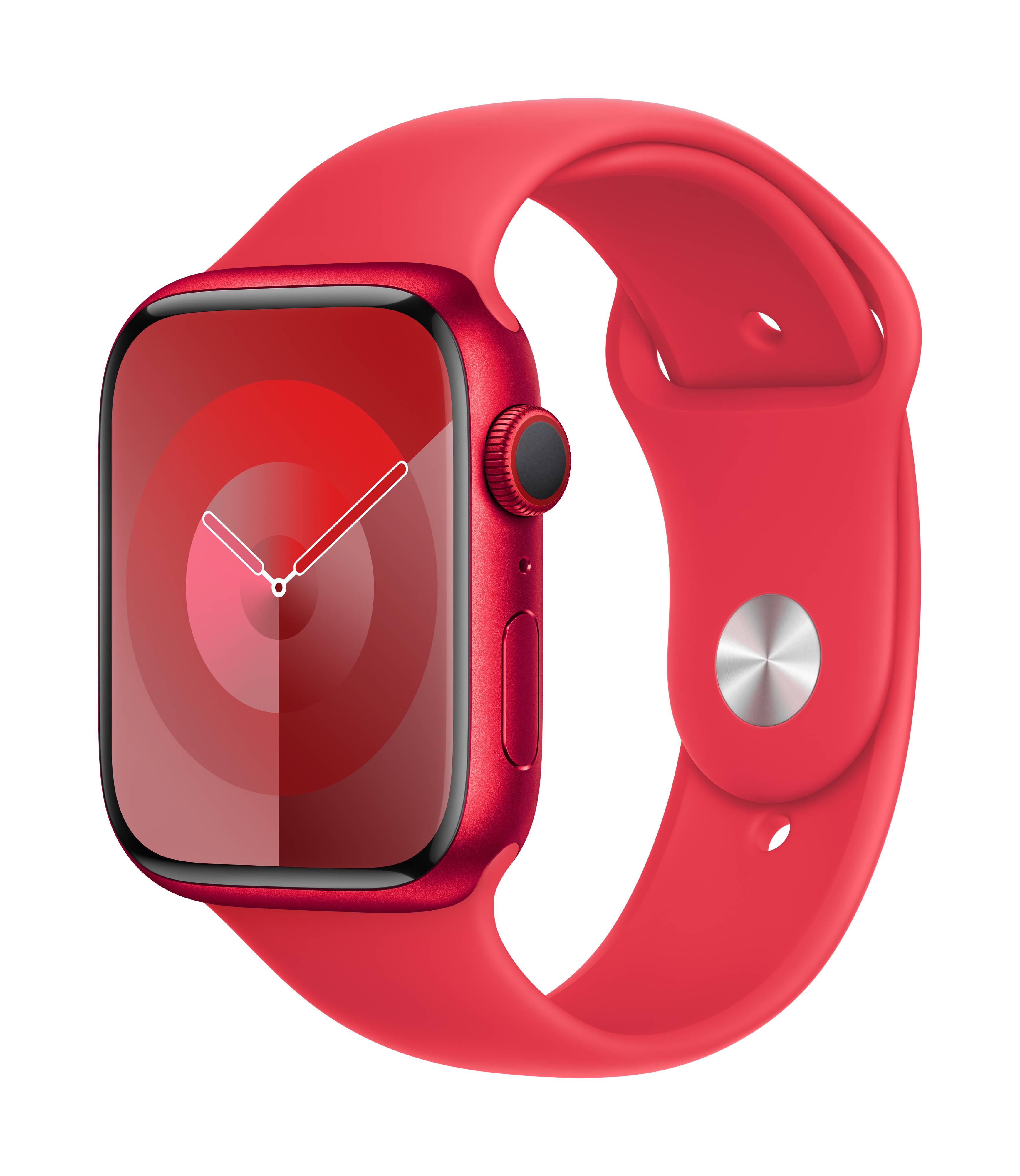 Apple Watch Series 9 GPS + Cellular 45 mm Aluminiumgehäuse Sport Band (PRODUCT) RED™ M/L