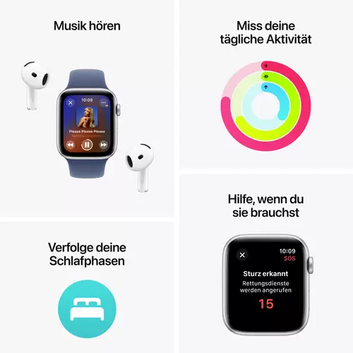 Apple Watch SE (2023) GPS 40mm Aluminiumgehäuse Sport Band Starlight S/M Apple Watch SE (2023) GPS 40mm Aluminiumgehäuse Sport Band Starlight S/M