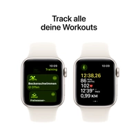 Apple Watch SE (2023) GPS 40mm Aluminiumgehäuse Sport Band Starlight S/M Apple Watch SE (2023) GPS 40mm Aluminiumgehäuse Sport Band Starlight S/M