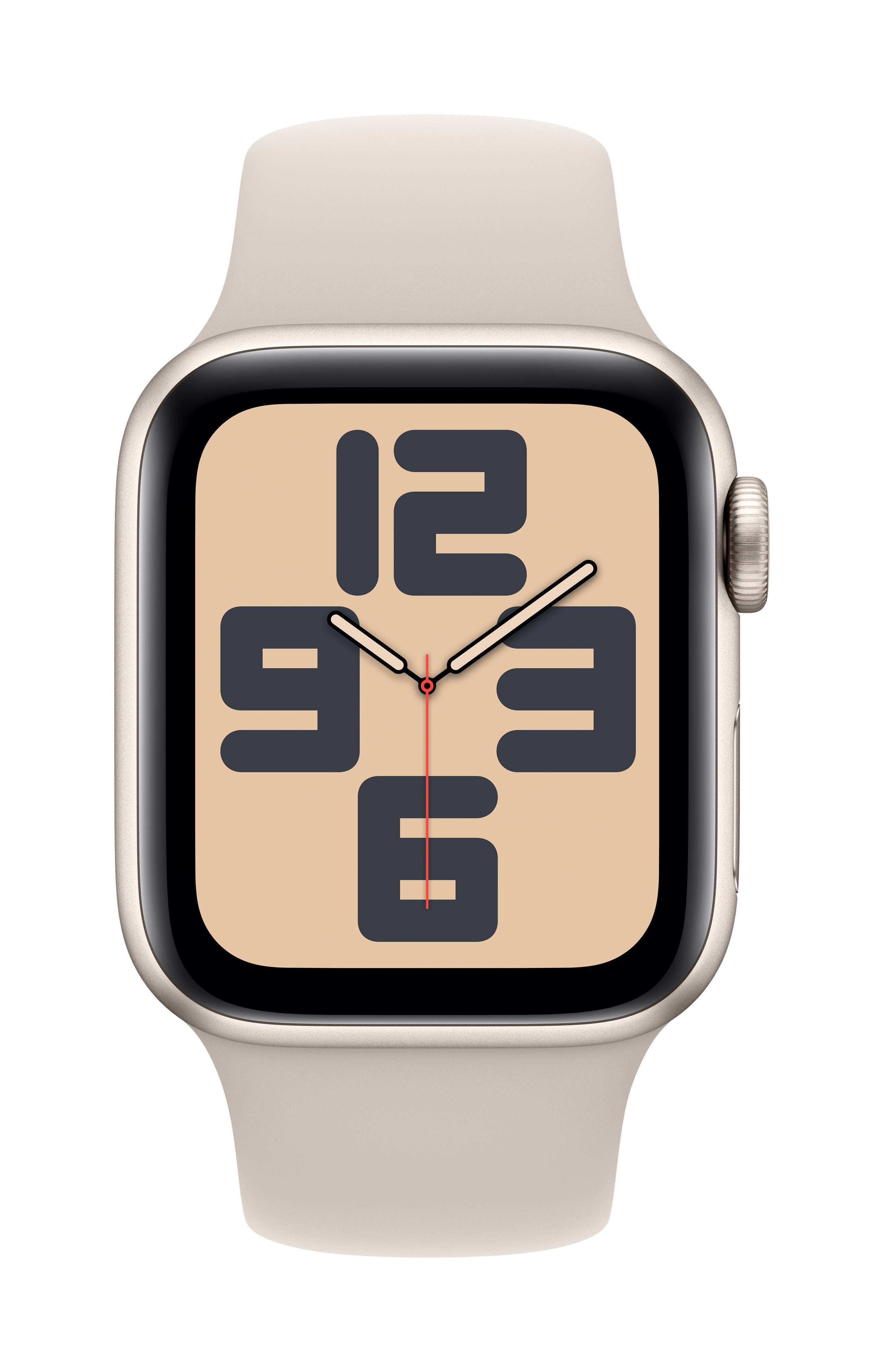 Apple Watch SE (2023) GPS 40 mm Aluminiumgehäuse Sport Band Starlight S/M