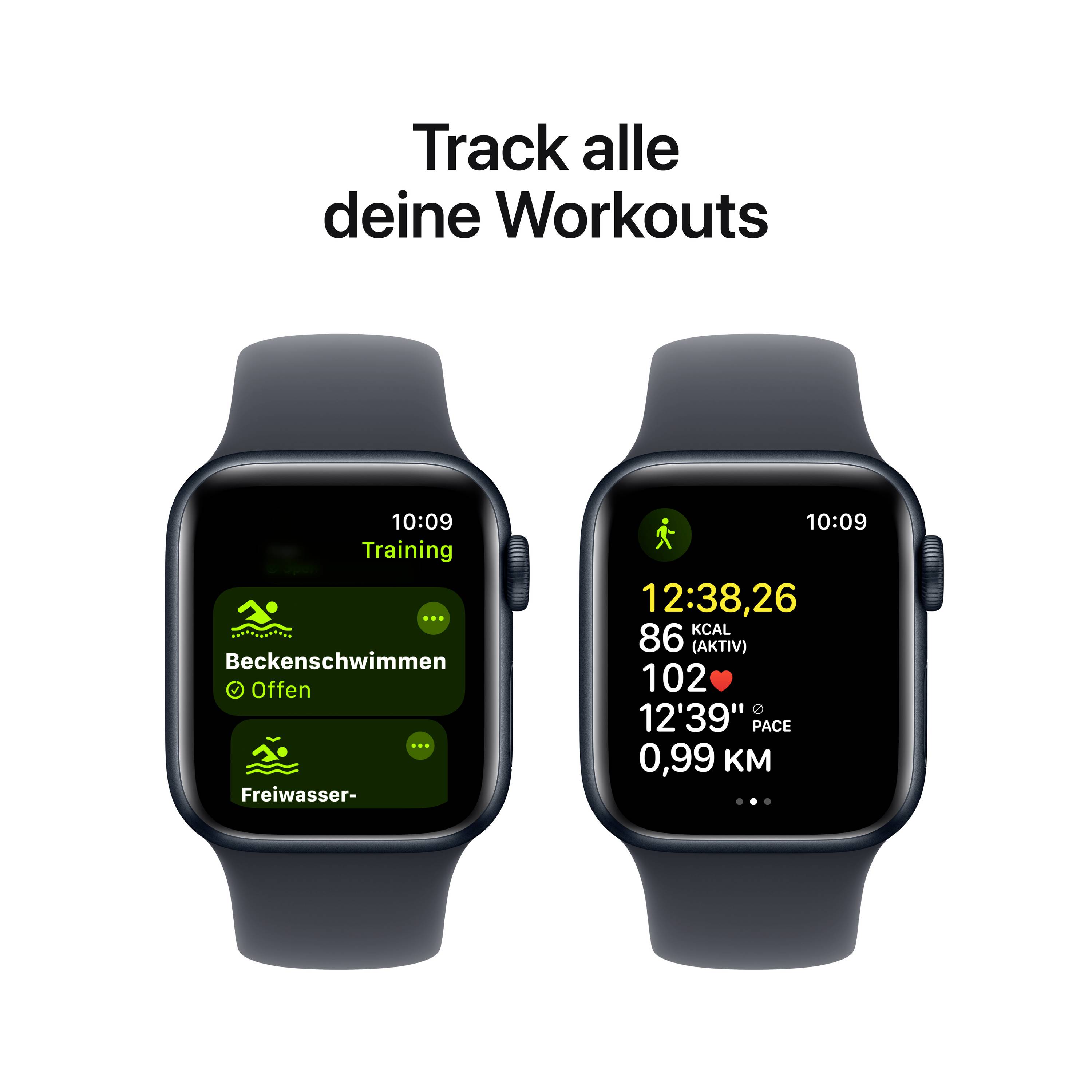 Apple Watch SE (2023) GPS 40 mm Aluminiumgehäuse Sport Band Midnight S/M