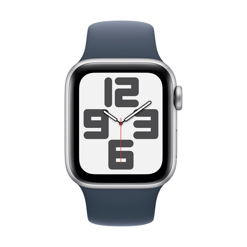 Apple Watch SE (2023) GPS 40 mm Aluminiumgehäuse Sport Band Storm Blue S/M