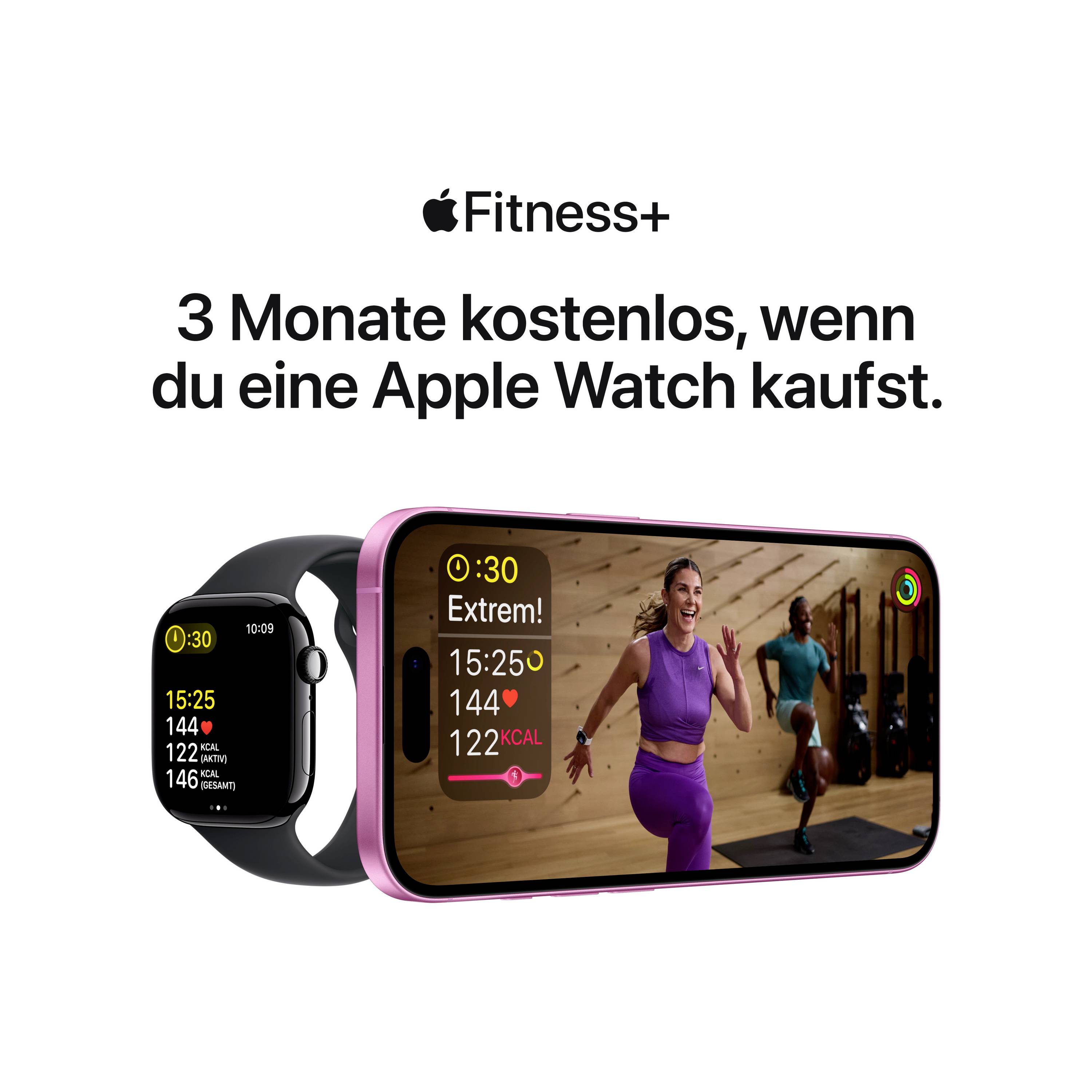 Apple Watch SE (2023) GPS 44 mm Aluminiumgehäuse Sport Band Midnight M/L