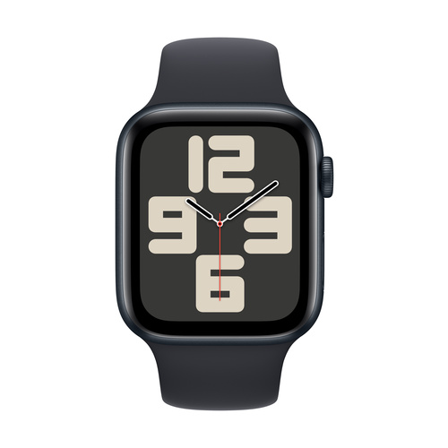 Apple Watch SE (2023) GPS 44 mm Aluminiumgehäuse Sport Band Midnight M/L