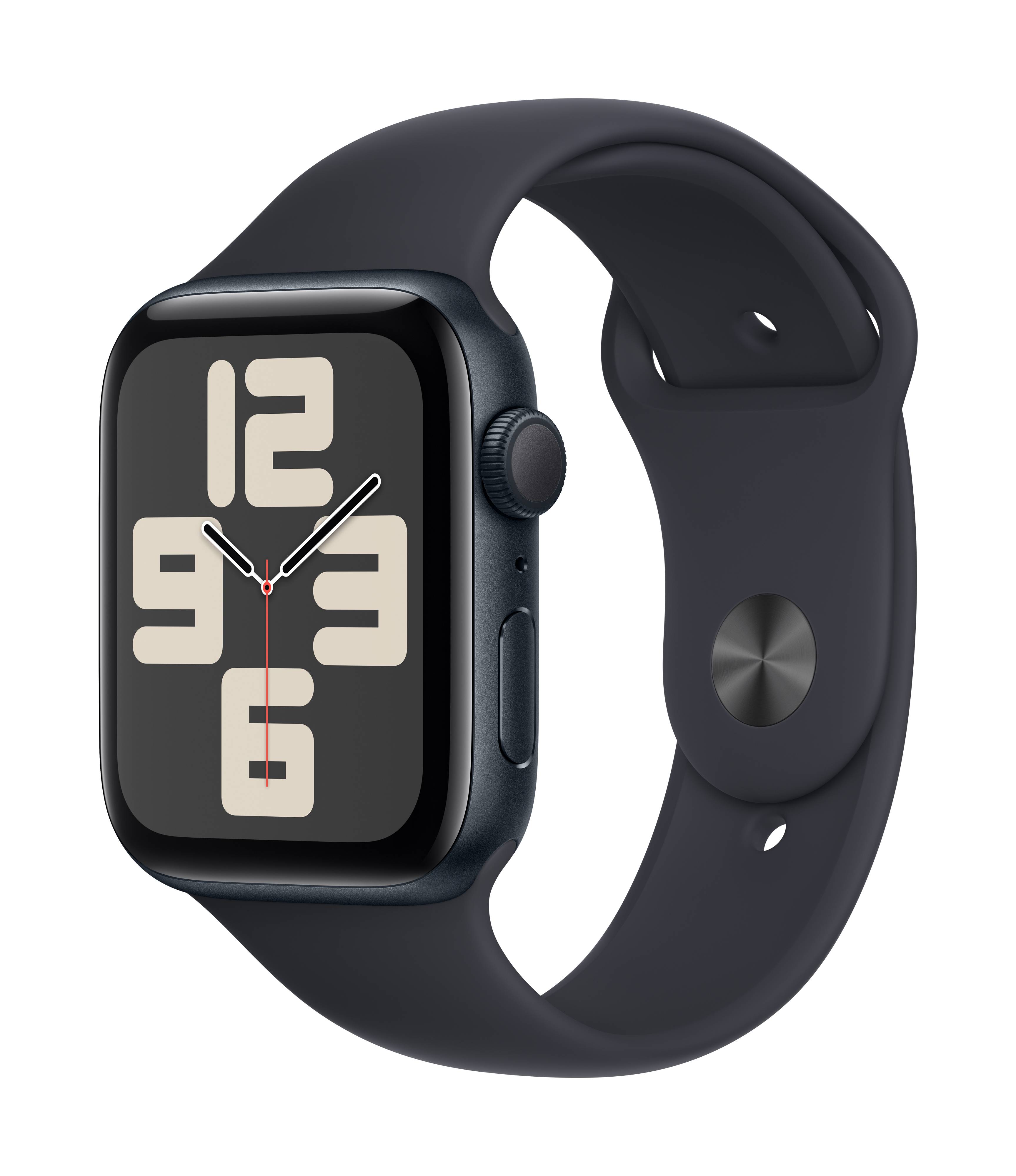 Apple Watch SE (2023) GPS 44 mm Aluminiumgehäuse Sport Band Midnight M/L