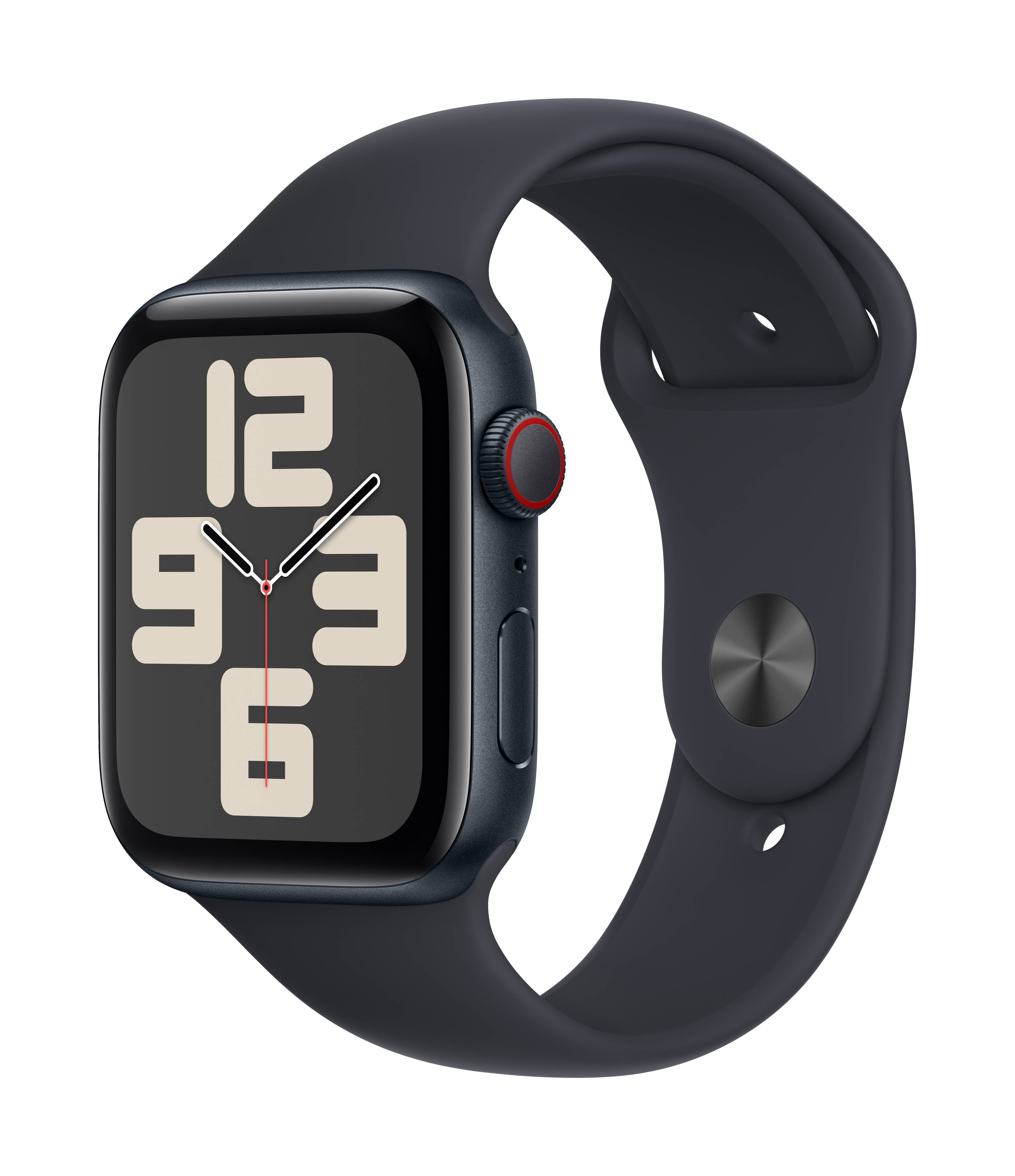 Apple Watch SE (2023) GPS + Cellular 44 mm Aluminiumgehäuse Sport Band Midnight S/M