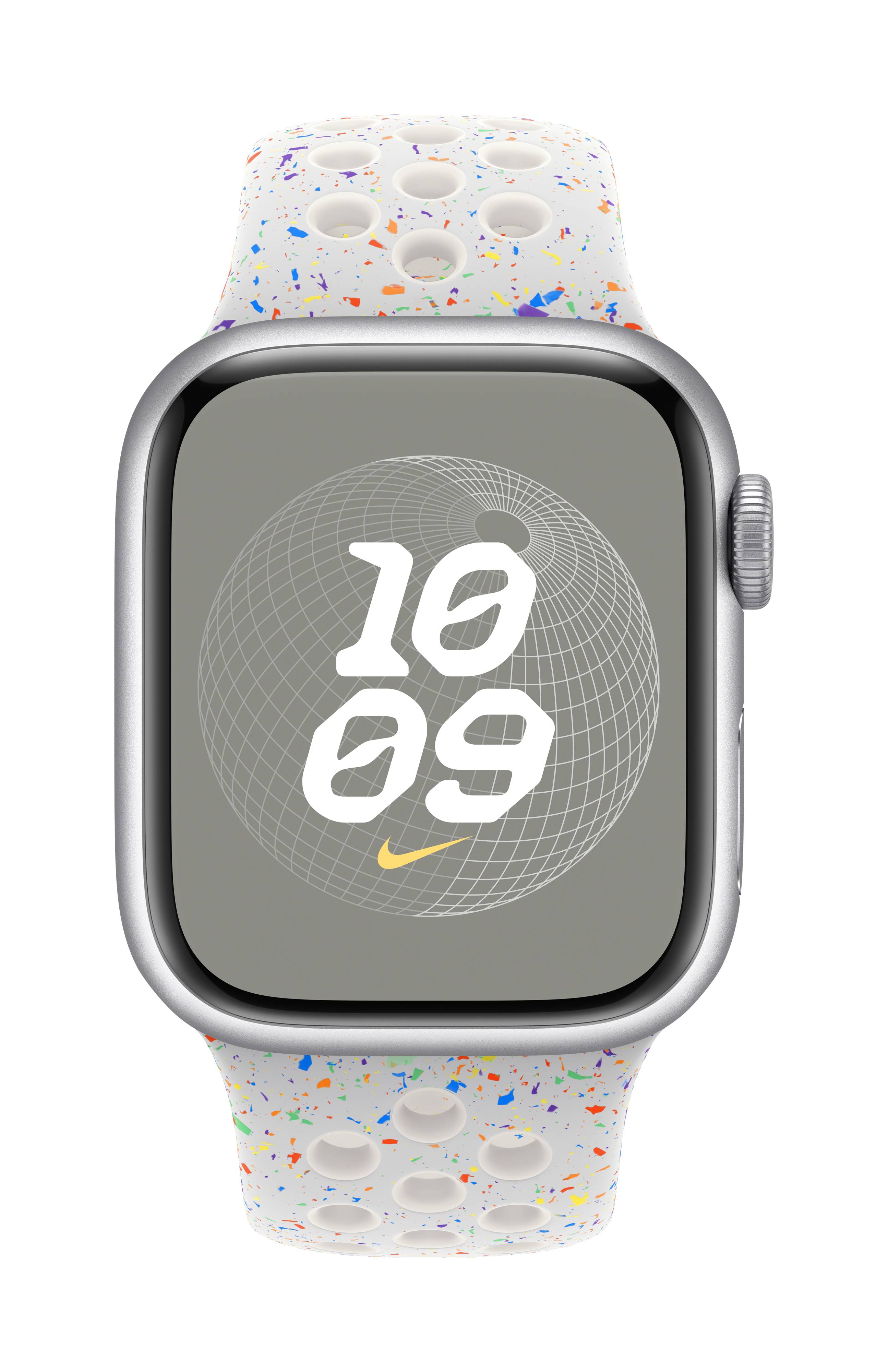 Apple Nike Sportarmband Armband 41mm M/L Pure Platinum Watch Ultra 2, Watch Ultra, Watch Series 9, Watch Series 8, Watch Series