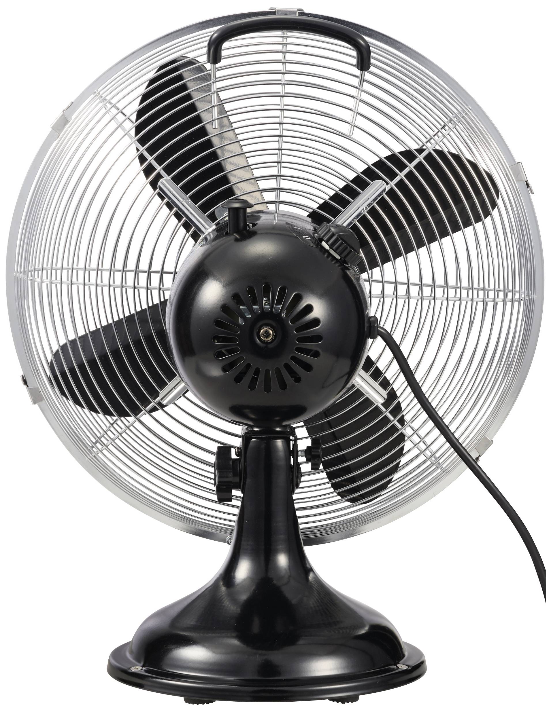 Sygonix Tischventilator 40 W (Ø x H) 335 mm x 415 mm Silber Oszillierend