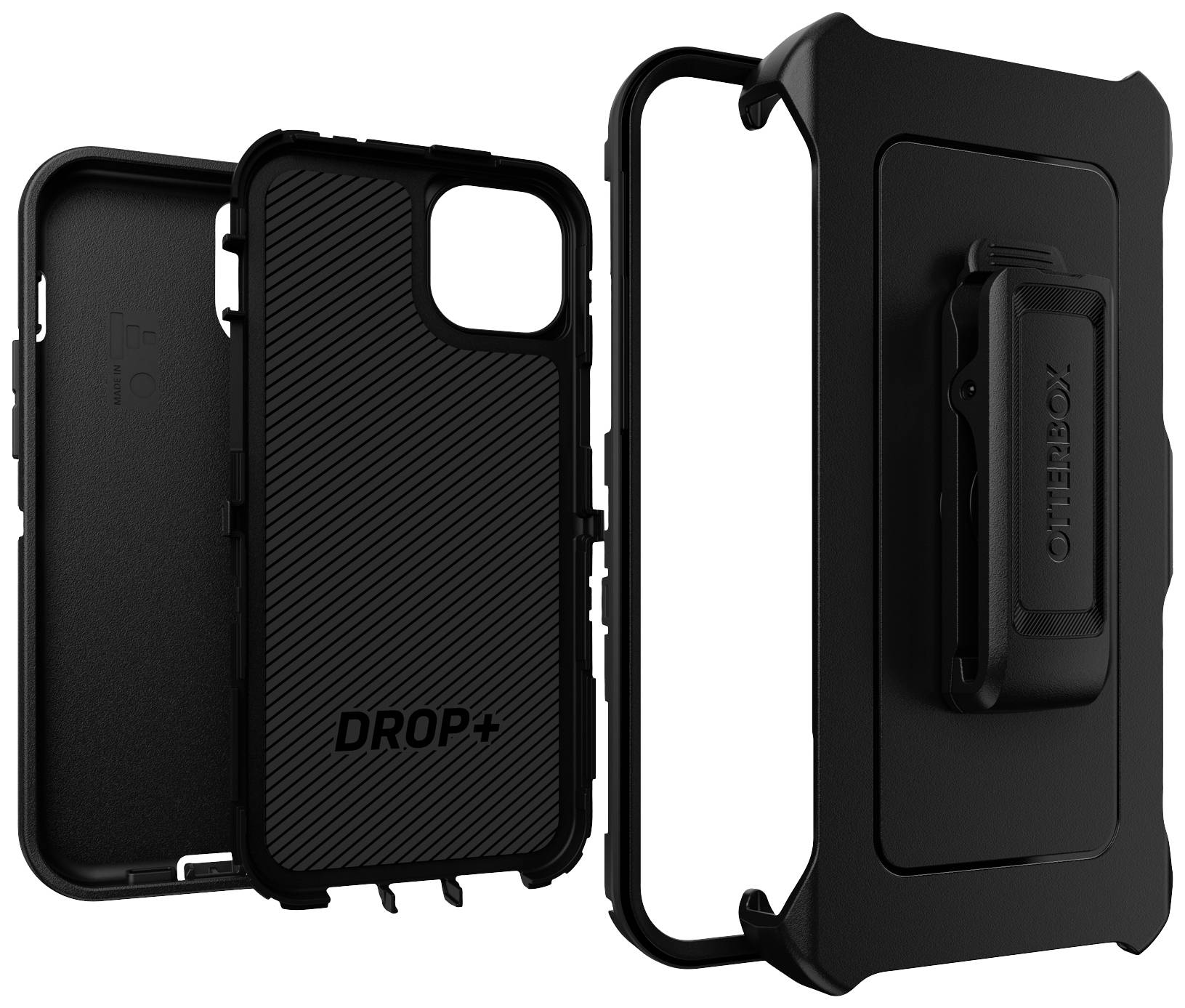Otterbox Defender Backcover Apple iPhone 14 Plus, iPhone 15 Plus Schwarz MagSafe kompatibel, Standfunktion 77-92542