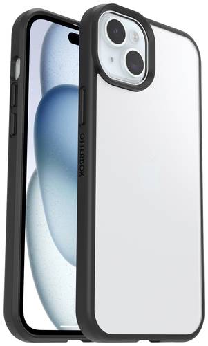 Otterbox React Backcover Apple iPhone 15 Plus Transparent, Schwarz Induktives Laden