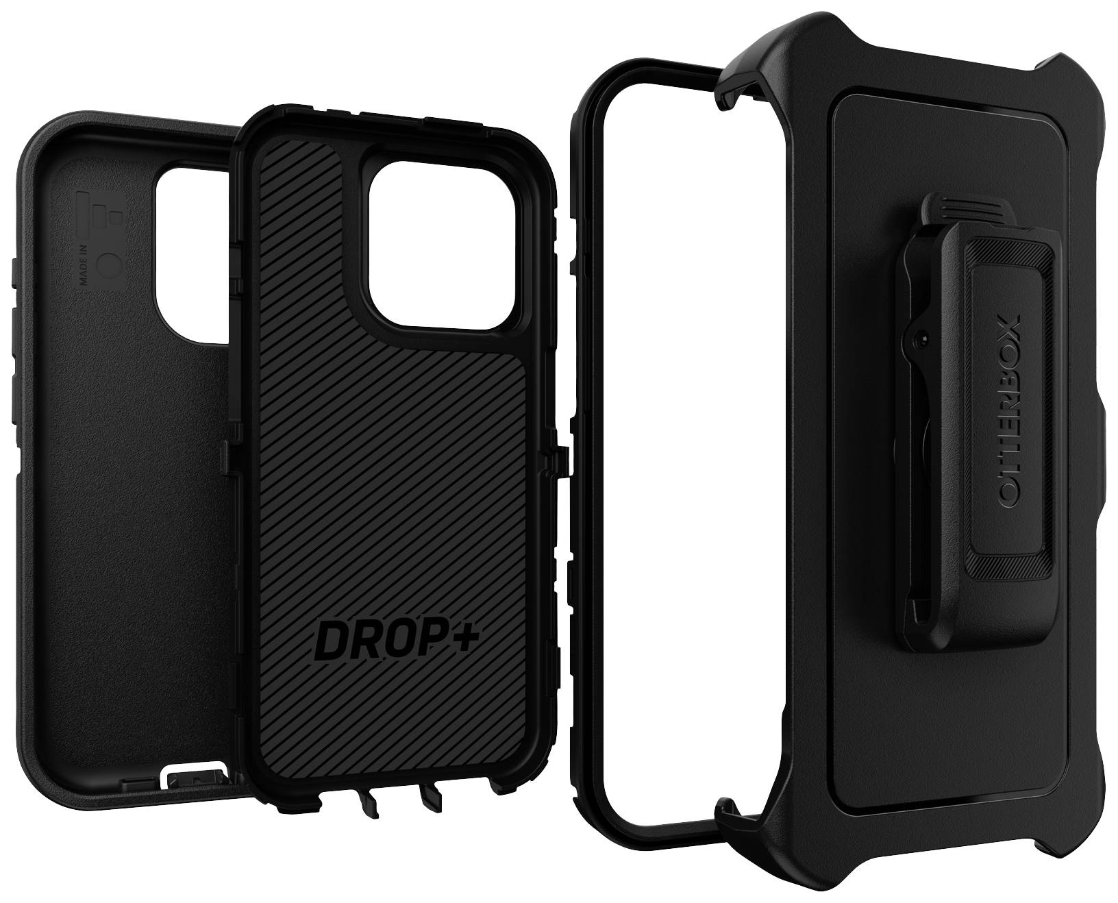 Otterbox Defender Backcover Apple iPhone 15 Pro Schwarz MagSafe kompatibel, Standfunktion 77-92536