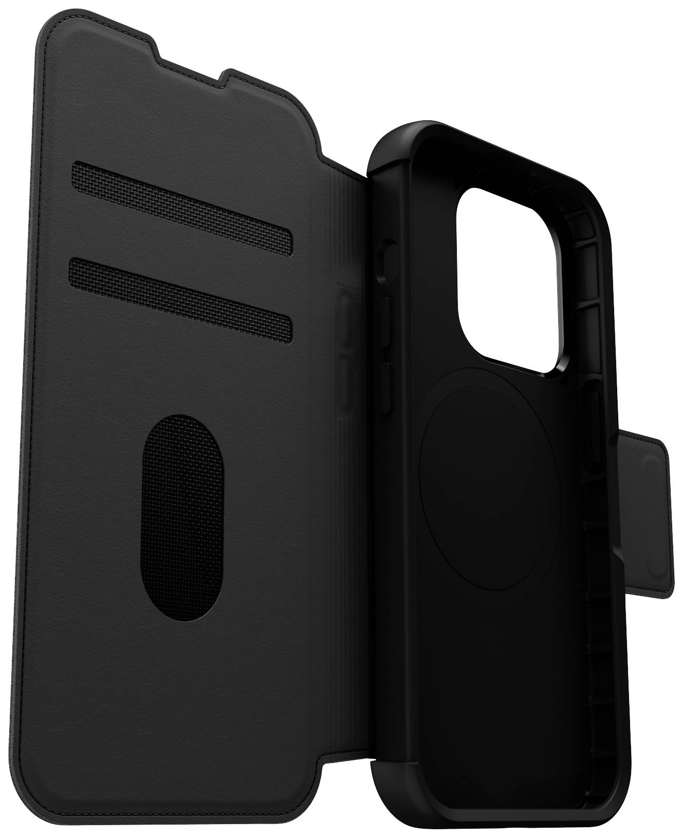 Otterbox Strada Folio Booklet Apple iPhone 15 Pro Schwarz MagSafe kompatibel 77-93560