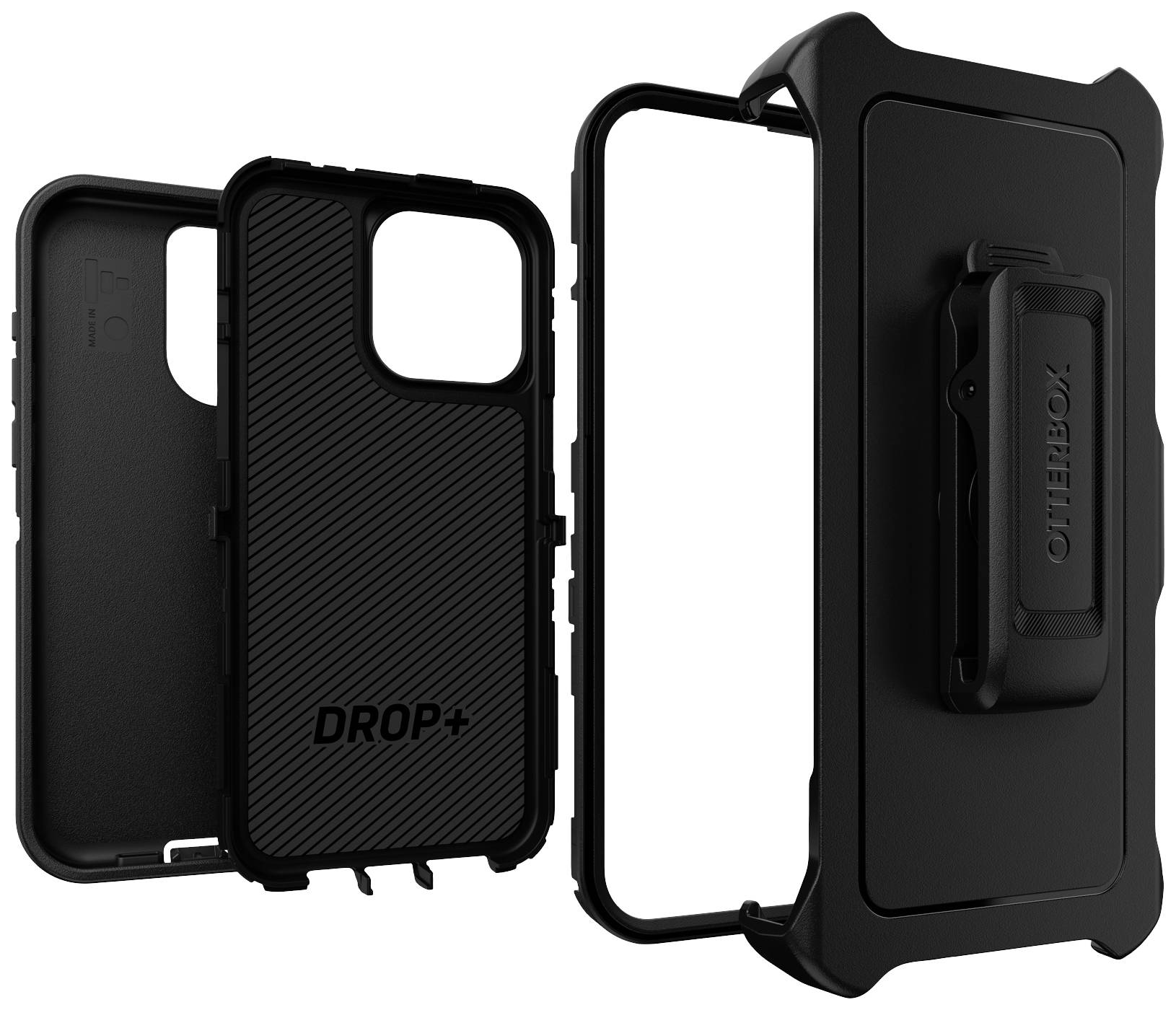 Otterbox Defender Backcover Apple iPhone 15 Pro Max Schwarz MagSafe kompatibel, Standfunktion 77-92549