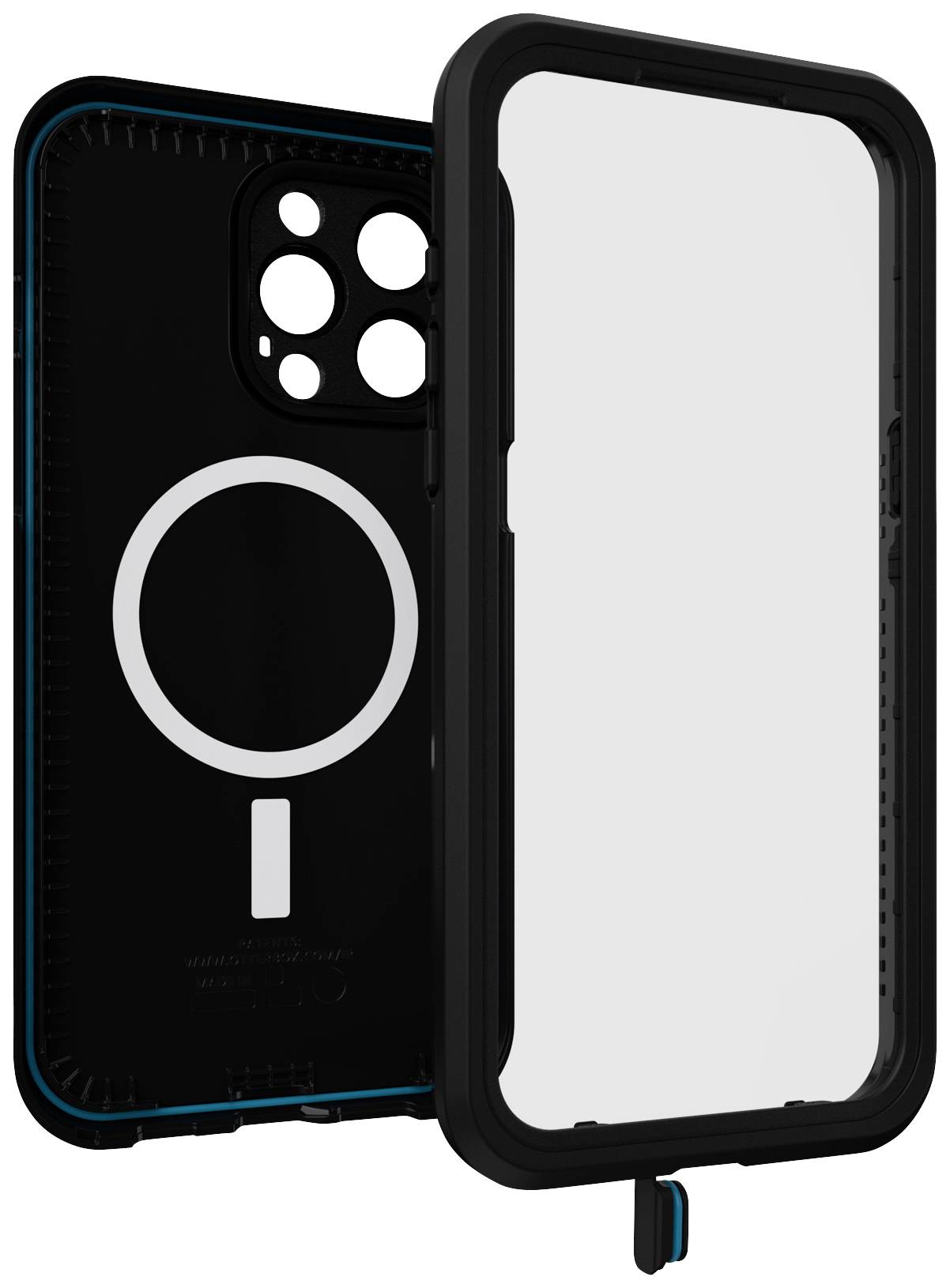 Otterbox FRE Outdoorcase Apple iPhone 15 Pro Max Schwarz MagSafe kompatibel, Wasserdicht 77-93429