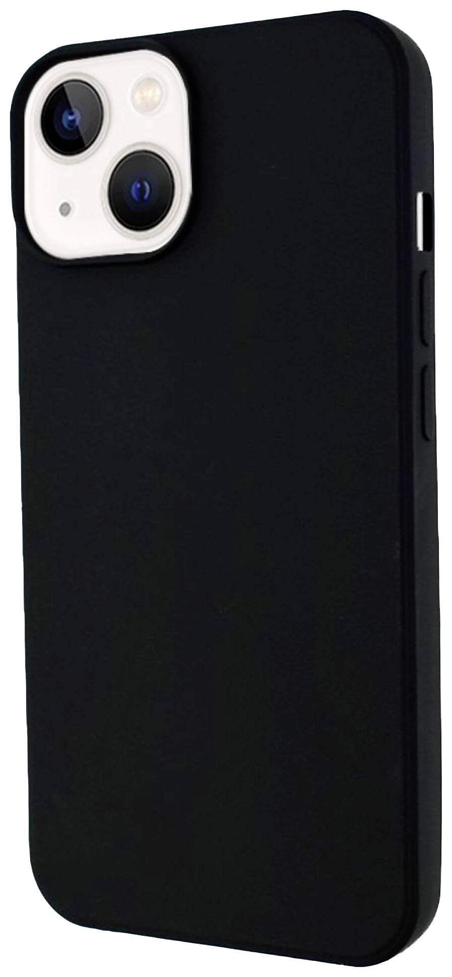 Schwarzes Smartphone mit Dual-Kamera auf der Rückseite.