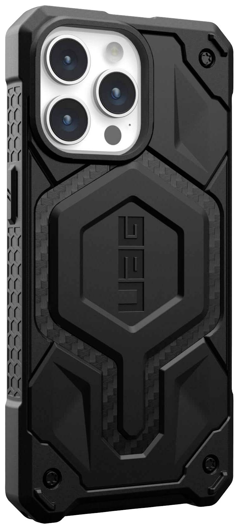 Urban Armor Gear Monarch Pro MagSafe Backcover Apple iPhone 15 Pro Max Carbon MagSafe kompatibel 114222114242