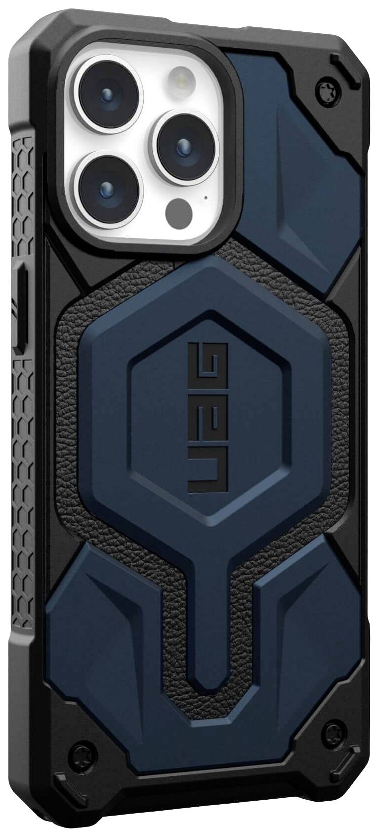 Urban Armor Gear Monarch Pro MagSafe Backcover Apple iPhone 15 Pro Max Blau MagSafe kompatibel 114222115555