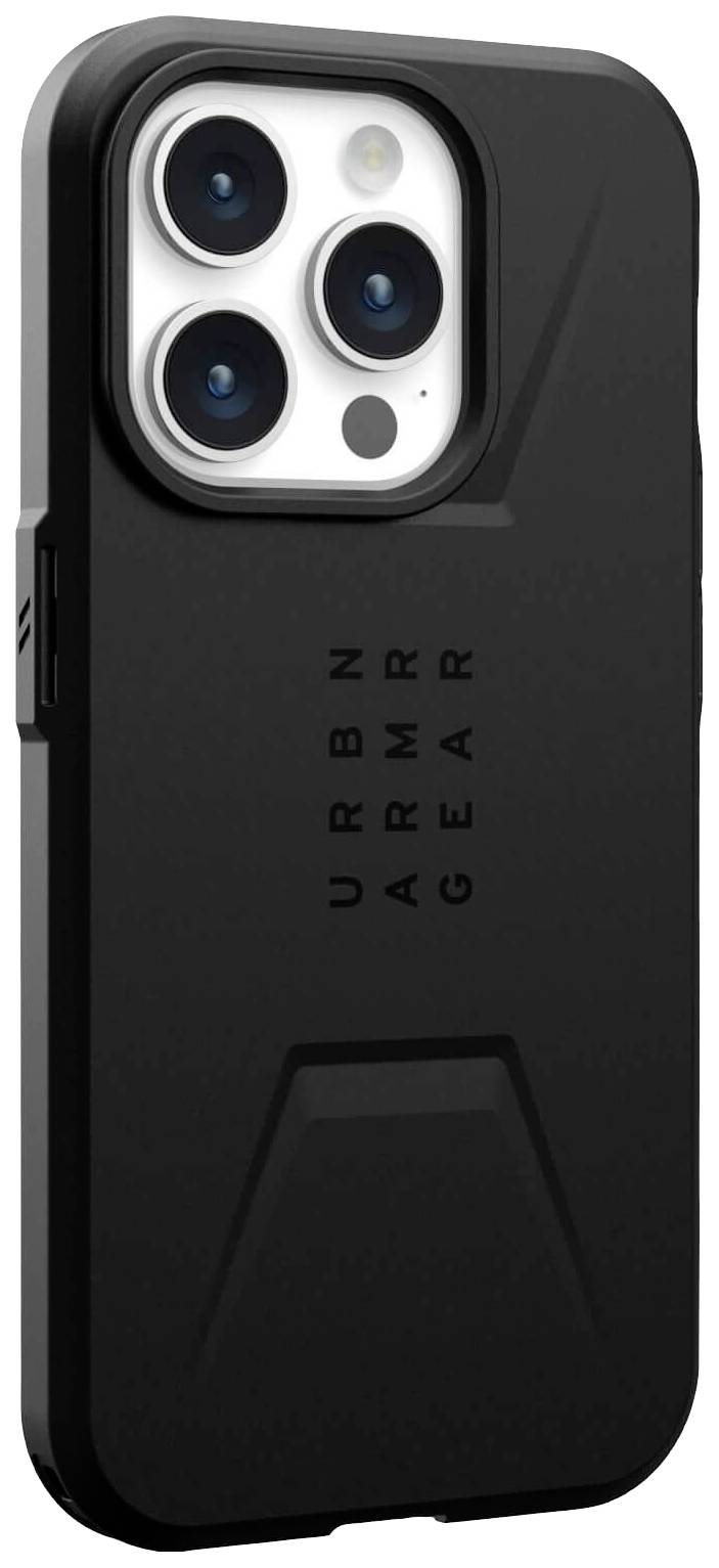 Urban Armor Gear Civilian MagSafe Backcover Apple iPhone 15 Pro Schwarz MagSafe kompatibel 114275114040