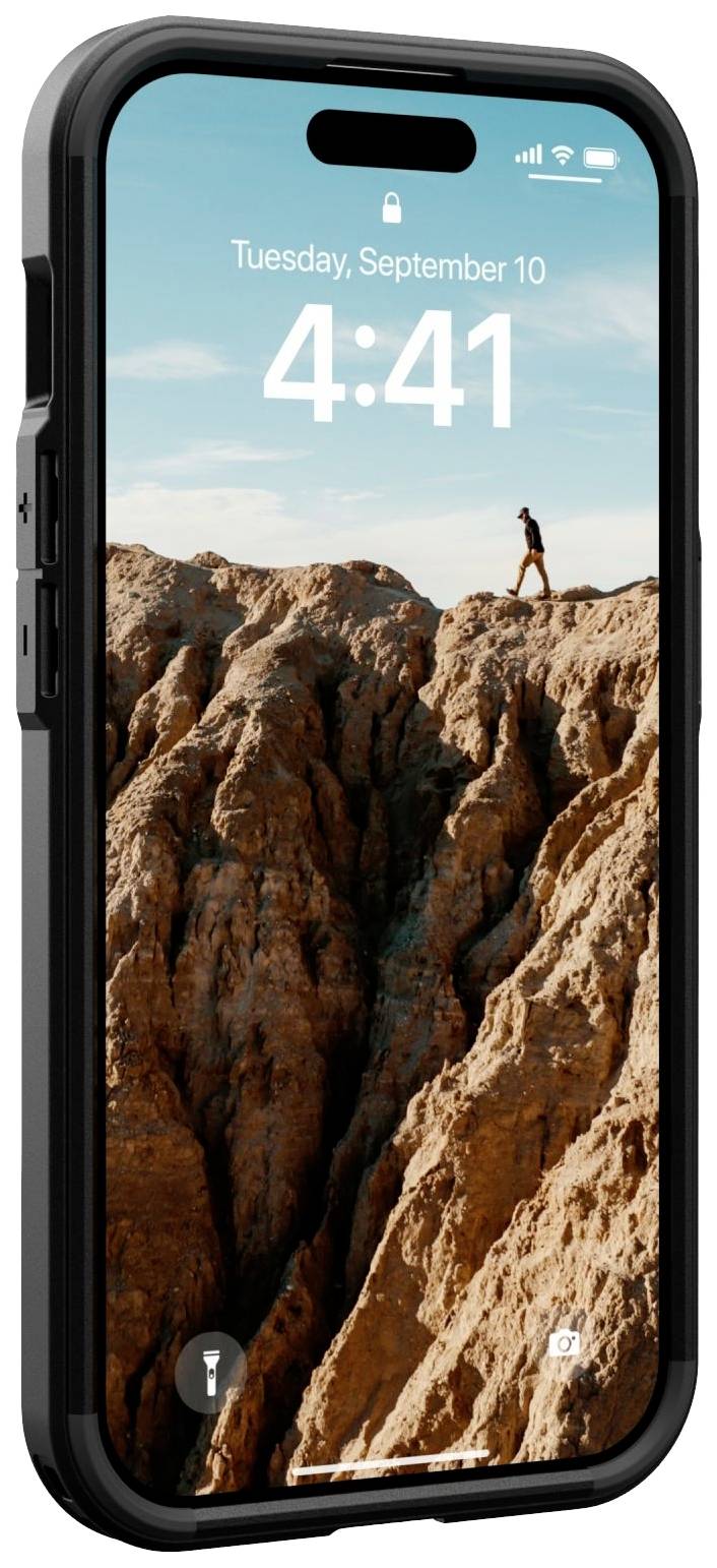 Urban Armor Gear Civilian MagSafe Backcover Apple iPhone 15 Pro Schwarz MagSafe kompatibel 114275114040