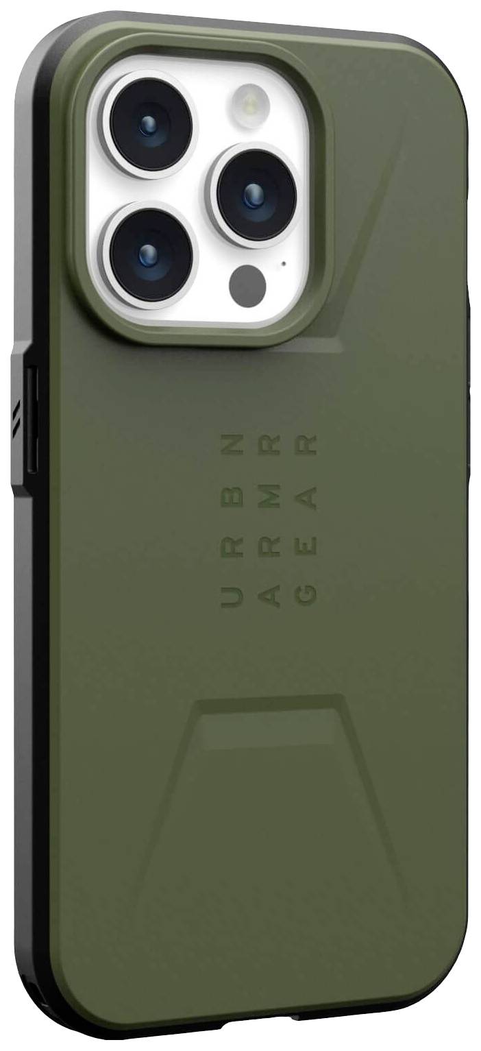 Urban Armor Gear Civilian MagSafe Backcover Apple iPhone 15 Pro Oliv MagSafe kompatibel 114275117272