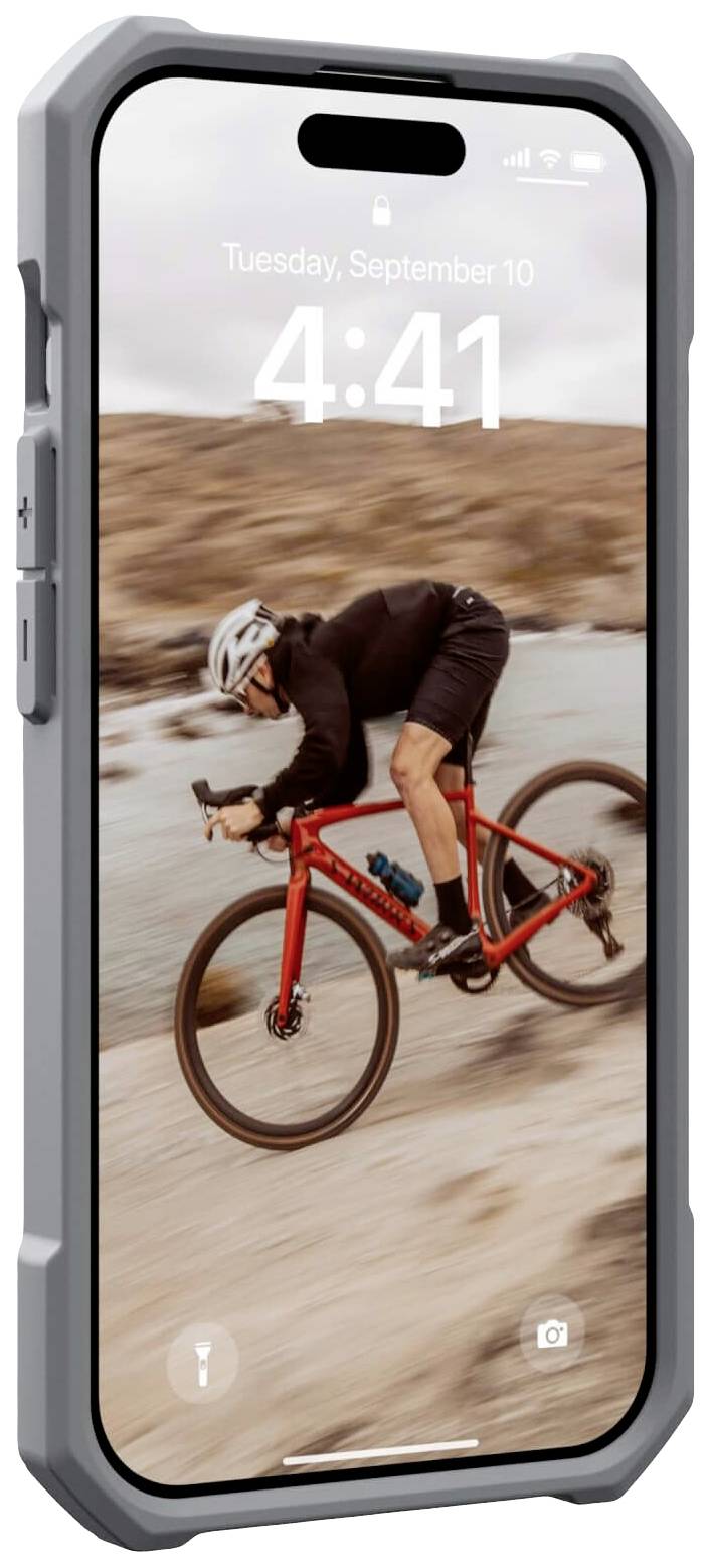 Urban Armor Gear Essential Armor MagSafe Backcover Apple iPhone 15 Pro Silber MagSafe kompatibel 114276113333