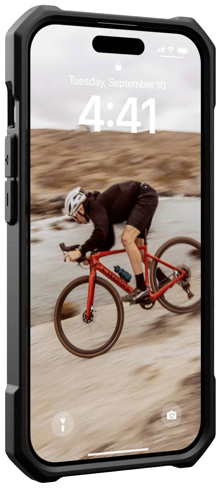 Urban Armor Gear Essential Armor MagSafe Backcover Apple iPhone 15 Pro Schwarz MagSafe kompatibel 114276114040