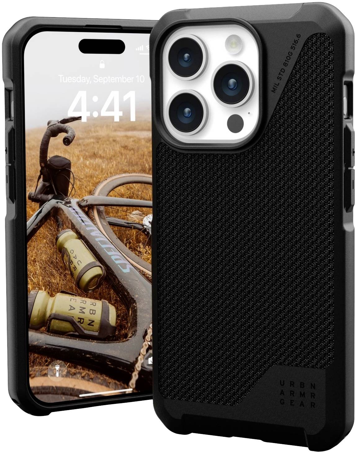 Urban Armor Gear Metropolis LT MagSafe Backcover Apple iPhone 15 Pro Kevlar® MagSafe kompatibel 114277113940