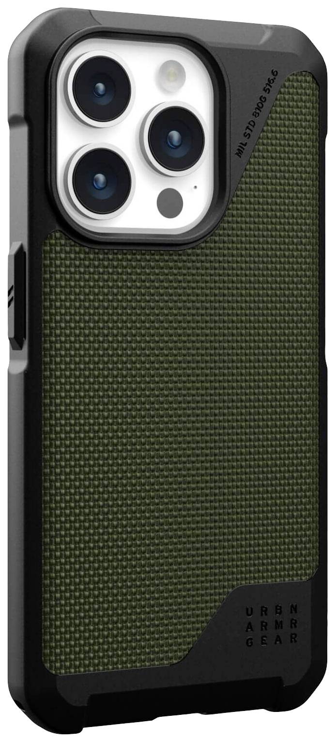 Urban Armor Gear Metropolis LT MagSafe Backcover Apple iPhone 15 Pro Kevlar®, Oliv MagSafe kompatibel 114277113972