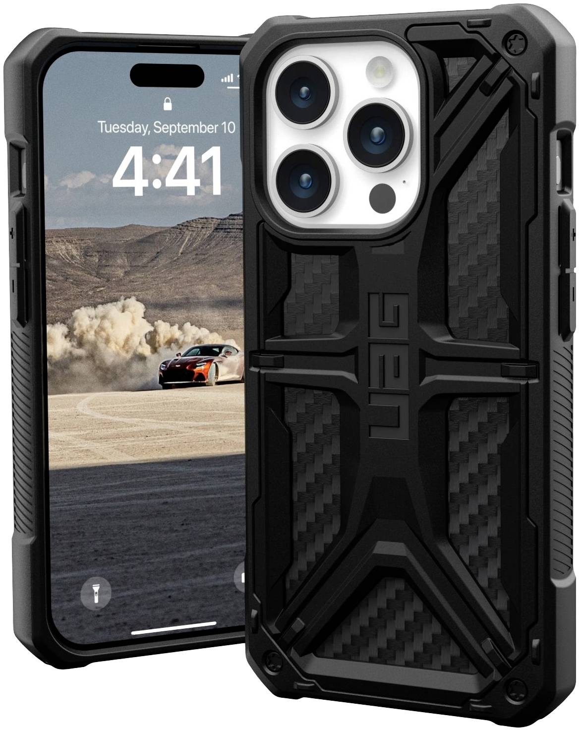 Urban Armor Gear Monarch Backcover Apple iPhone 15 Pro Carbon 114278114242