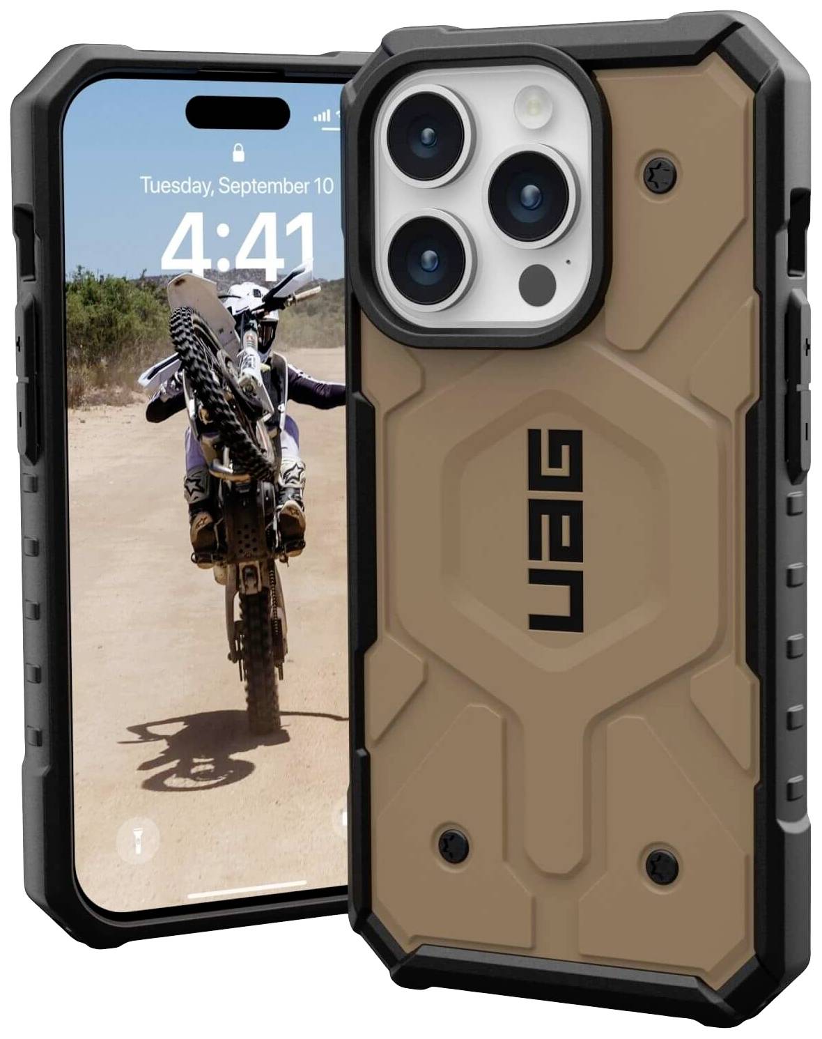 Urban Armor Gear Pathfinder MagSafe Backcover Apple iPhone 15 Pro Braun MagSafe kompatibel 114281118182