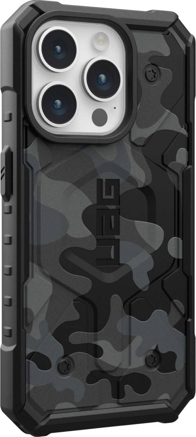 Urban Armor Gear Pathfinder SE MagSafe Backcover Apple iPhone 15 Pro Camouflage, Midnight MagSafe kompatibel 114283114061