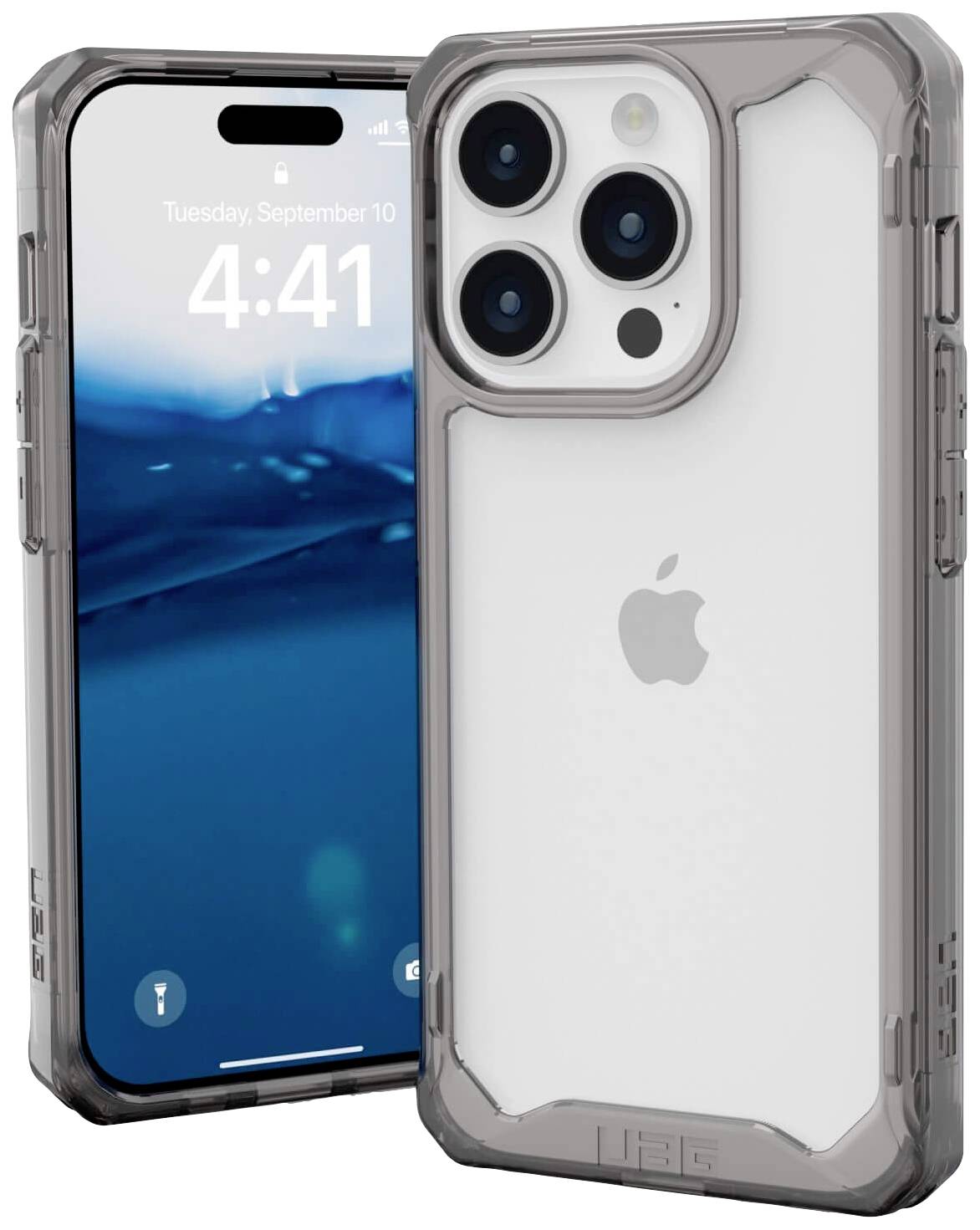 Urban Armor Gear Plyo Backcover Apple iPhone 15 Pro Grau (transparent) 114285113131