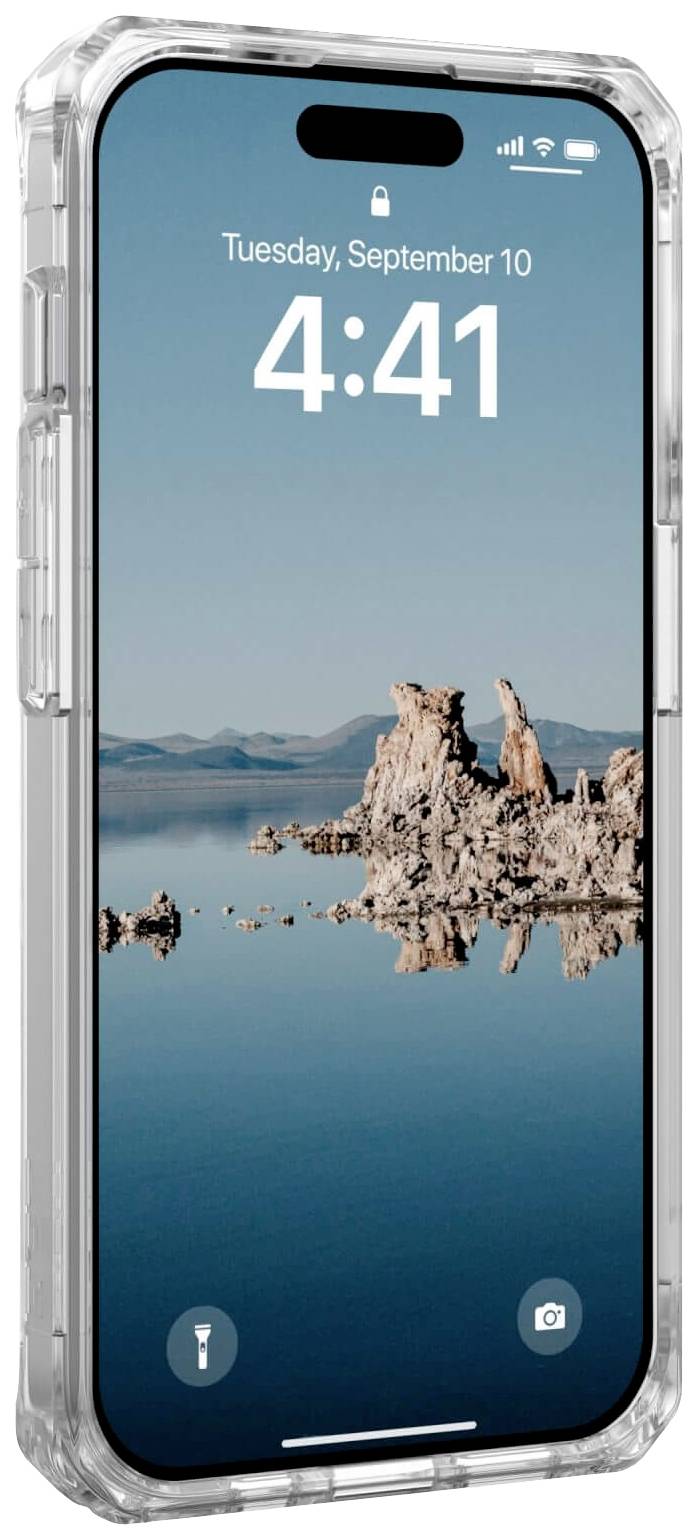 Urban Armor Gear Plyo MagSafe Backcover Apple iPhone 15 Pro Ice, Transparent, Weiß MagSafe kompatibel 114286114341