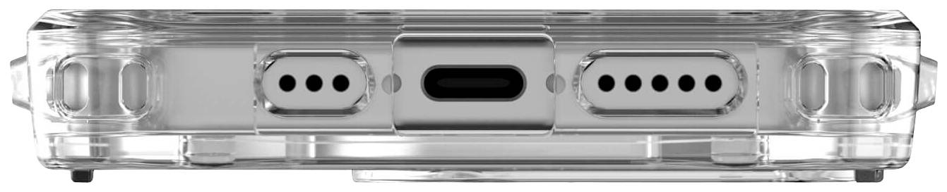 Urban Armor Gear Plyo MagSafe Backcover Apple iPhone 15 Pro Ice, Transparent, Weiß MagSafe kompatibel 114286114341