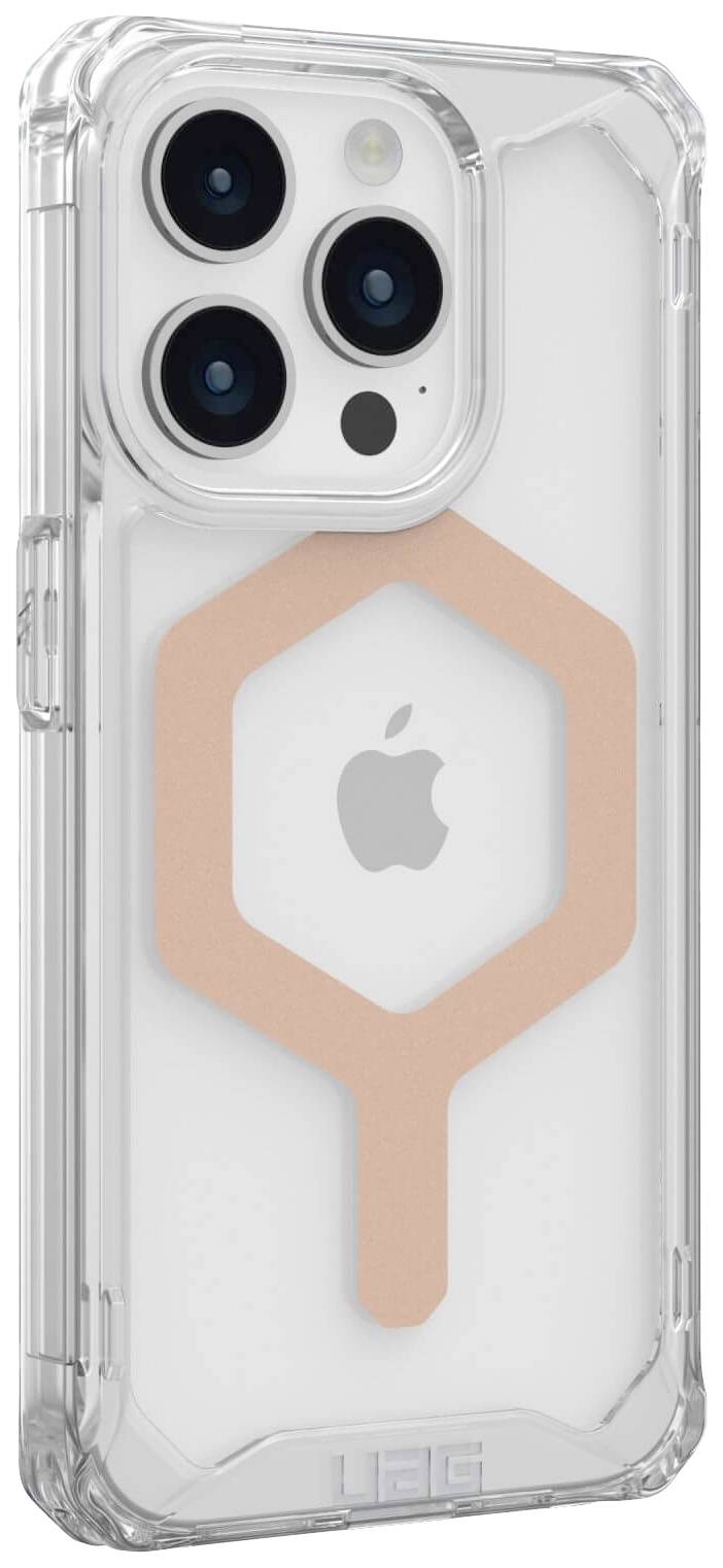 Urban Armor Gear Plyo MagSafe Backcover Apple iPhone 15 Pro Ice, Transparent, Roségold MagSafe kompatibel 114286114348