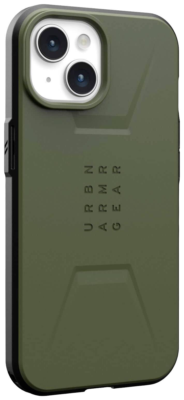 Urban Armor Gear Civilian MagSafe Backcover Apple iPhone 15 Oliv MagSafe kompatibel 114287117272